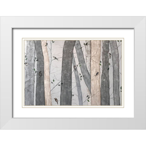 Into the Woods III White Modern Wood Framed Art Print with Double Matting by Reynolds, Jade