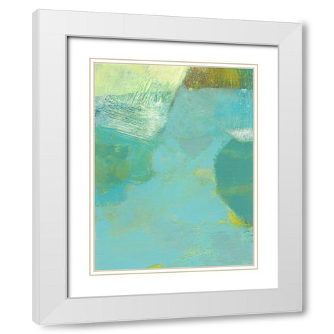 Cor I White Modern Wood Framed Art Print with Double Matting by Jachimiec, Sue