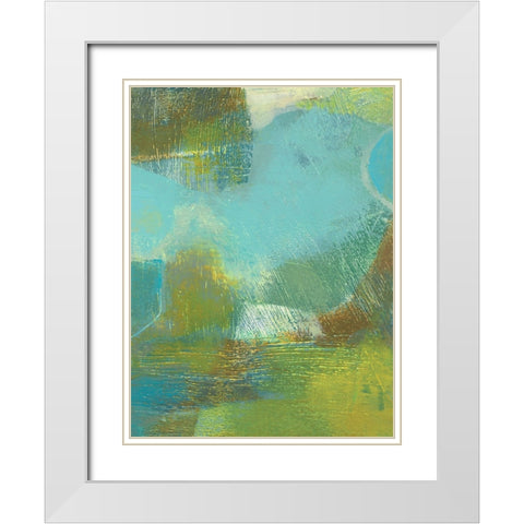 Cor II White Modern Wood Framed Art Print with Double Matting by Jachimiec, Sue