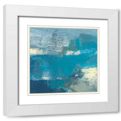 Dyeu I White Modern Wood Framed Art Print with Double Matting by Jachimiec, Sue