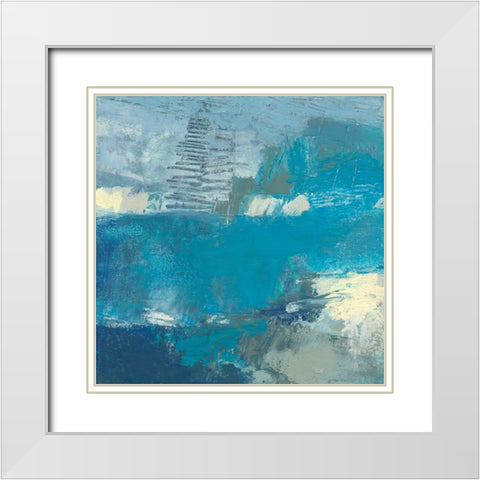 Dyeu I White Modern Wood Framed Art Print with Double Matting by Jachimiec, Sue