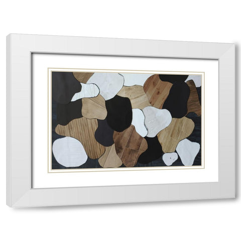 Chocolate Marshmallow Walnuts II White Modern Wood Framed Art Print with Double Matting by Good, Coco