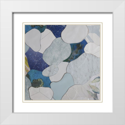 Koi Fish Pond I White Modern Wood Framed Art Print with Double Matting by Good, Coco