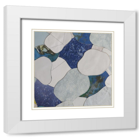 Koi Fish Pond II White Modern Wood Framed Art Print with Double Matting by Good, Coco