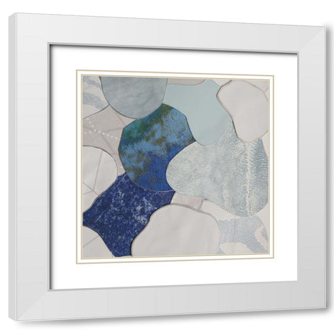 Koi Fish Pond III White Modern Wood Framed Art Print with Double Matting by Good, Coco
