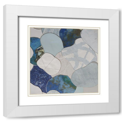 Koi Fish Pond IV White Modern Wood Framed Art Print with Double Matting by Good, Coco