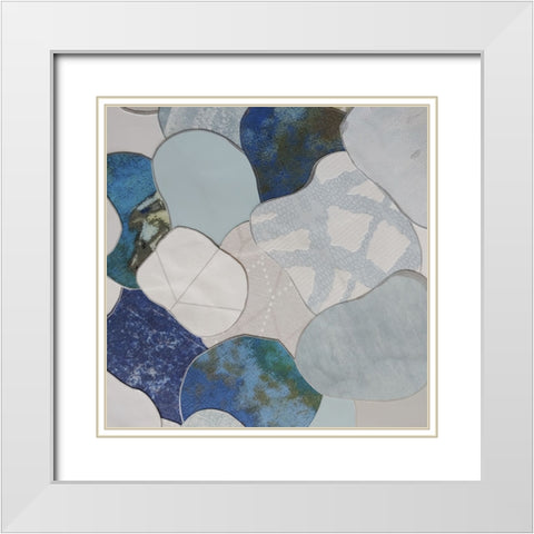 Koi Fish Pond IV White Modern Wood Framed Art Print with Double Matting by Good, Coco