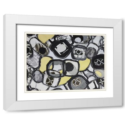 Licorice and Lemon Drops I White Modern Wood Framed Art Print with Double Matting by Good, Coco