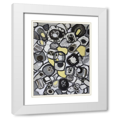 Licorice and Lemon Drops II White Modern Wood Framed Art Print with Double Matting by Good, Coco