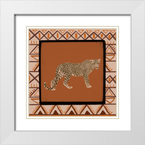 Safari Animal II White Modern Wood Framed Art Print with Double Matting by Moore, Regina
