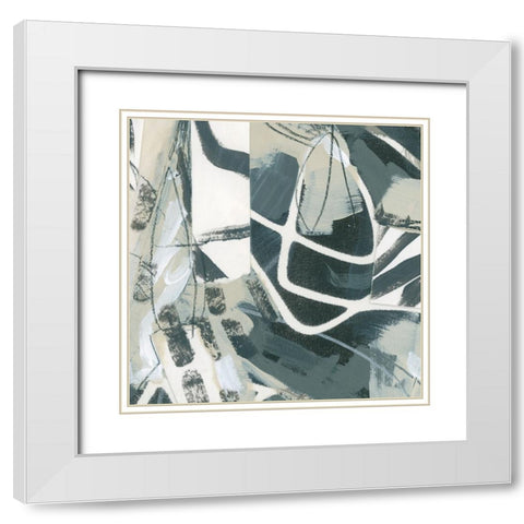 Chance Momentum III White Modern Wood Framed Art Print with Double Matting by Vess, June Erica