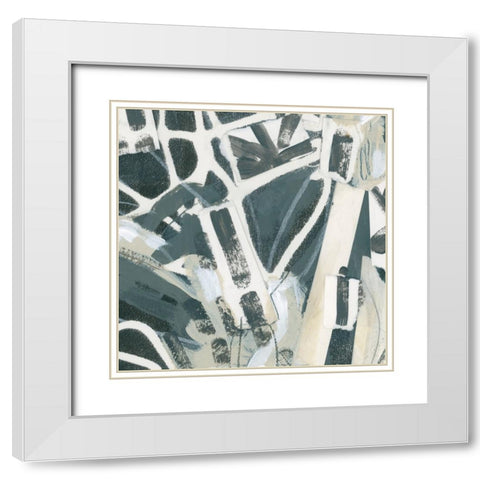 Chance Momentum IV White Modern Wood Framed Art Print with Double Matting by Vess, June Erica