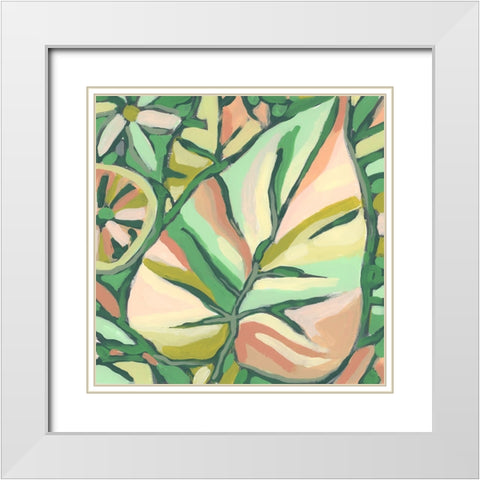 Candy Tropicals II White Modern Wood Framed Art Print with Double Matting by Vess, June Erica