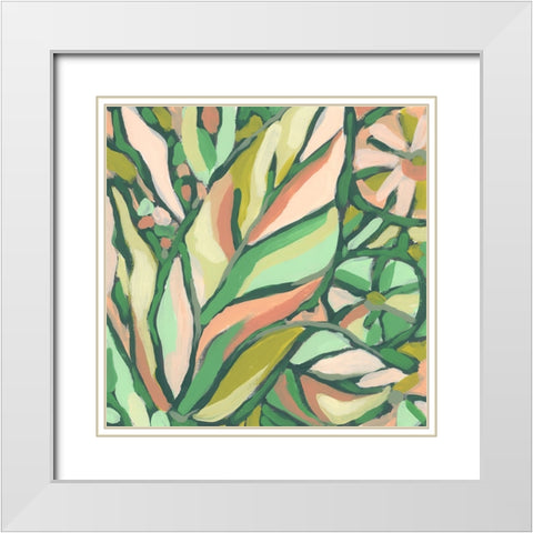 Candy Tropicals IV White Modern Wood Framed Art Print with Double Matting by Vess, June Erica