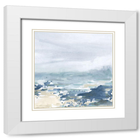 Seaspray Surf IV White Modern Wood Framed Art Print with Double Matting by Vess, June Erica