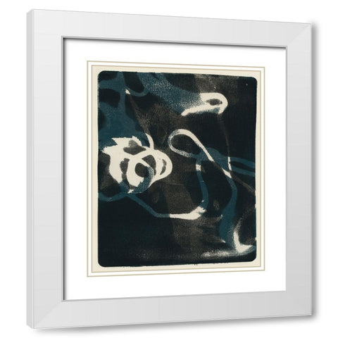 Shifting Shadows I White Modern Wood Framed Art Print with Double Matting by Barnes, Victoria