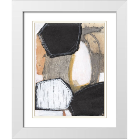 Bold Impressions I White Modern Wood Framed Art Print with Double Matting by Fuchs, Jodi