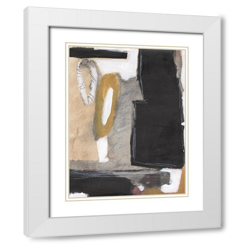 Bold Impressions II White Modern Wood Framed Art Print with Double Matting by Fuchs, Jodi