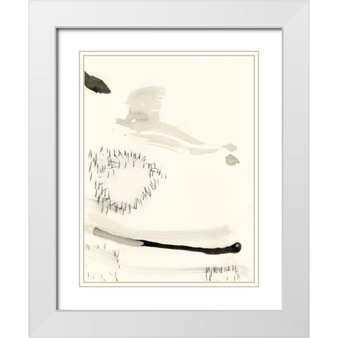 Matchstick Minimals II White Modern Wood Framed Art Print with Double Matting by Fuchs, Jodi