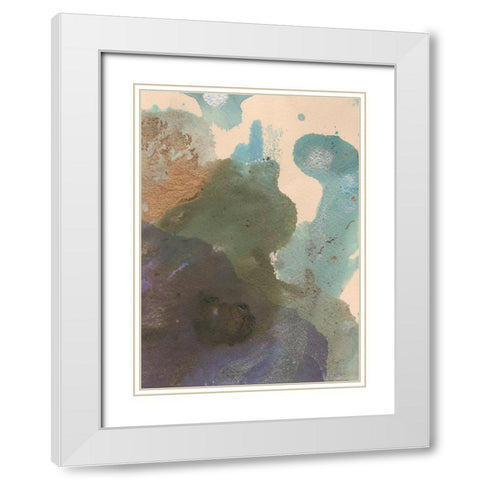 Soft Emotions II White Modern Wood Framed Art Print with Double Matting by Combs, Joyce