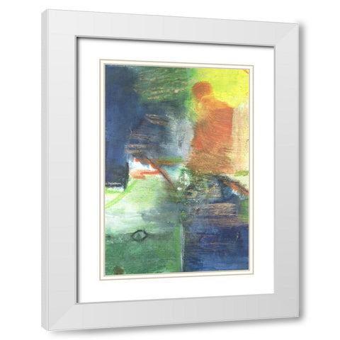 Ports of Call I White Modern Wood Framed Art Print with Double Matting by Combs, Joyce