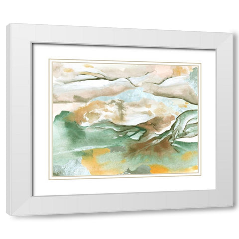 Mineral Matter II White Modern Wood Framed Art Print with Double Matting by Wang, Melissa