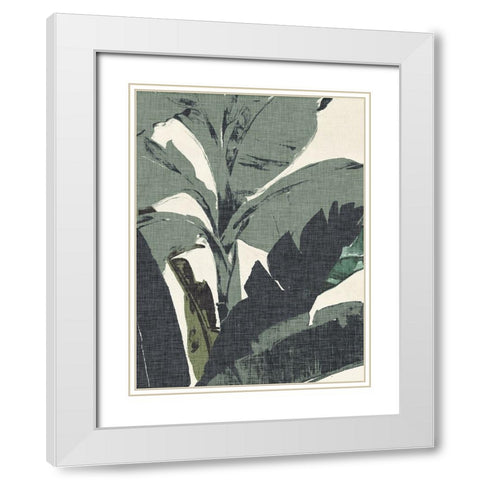 Retro Miami Palms I White Modern Wood Framed Art Print with Double Matting by Parker, Jennifer Paxton