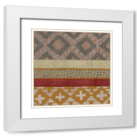 Bright Loom I White Modern Wood Framed Art Print with Double Matting by Zarris, Chariklia