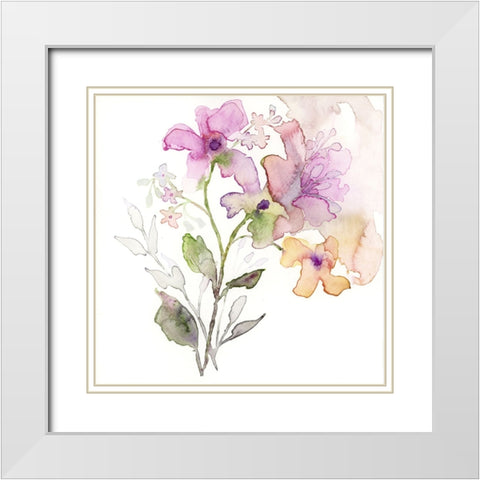 Blossoms and Roots VIII White Modern Wood Framed Art Print with Double Matting by Quin, Marabeth