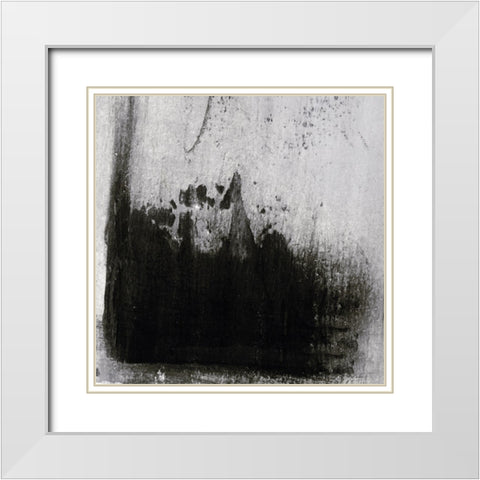 Black Aria II White Modern Wood Framed Art Print with Double Matting by Aryai, Sia