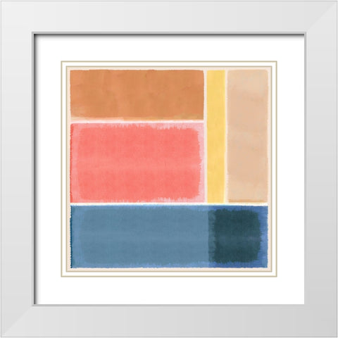 First Sight II White Modern Wood Framed Art Print with Double Matting by Kouta, Flora