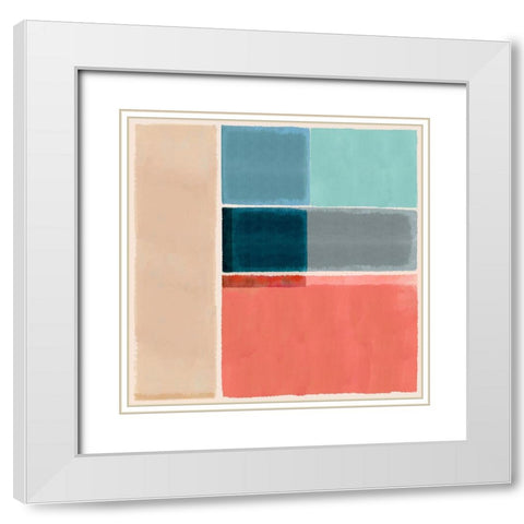 First Sight III White Modern Wood Framed Art Print with Double Matting by Kouta, Flora
