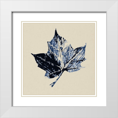 Skeleton Leaf II White Modern Wood Framed Art Print with Double Matting by Smith, Karen