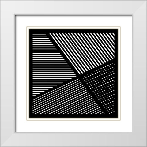 Controlled Chaos II White Modern Wood Framed Art Print with Double Matting by Schlotzhauer, Jim
