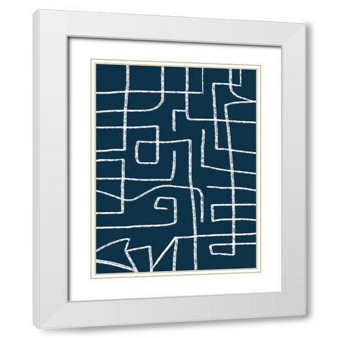 This is Where I Leave You I White Modern Wood Framed Art Print with Double Matting by Schlotzhauer, Jim