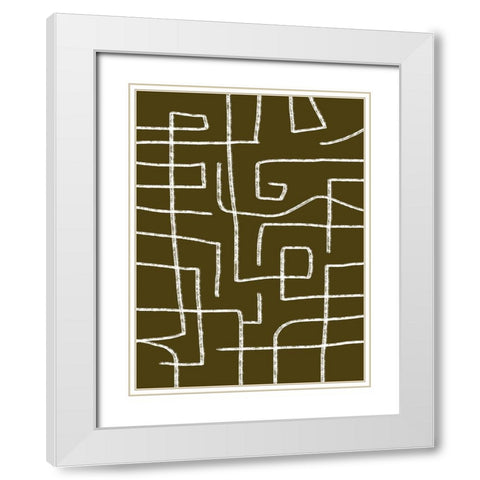 This is Where I Leave You II White Modern Wood Framed Art Print with Double Matting by Schlotzhauer, Jim