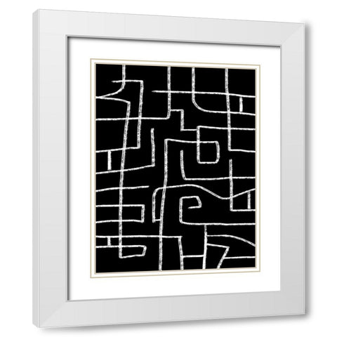 This is Where I Leave You III White Modern Wood Framed Art Print with Double Matting by Schlotzhauer, Jim
