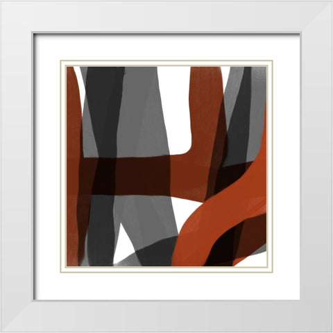 Wherewithal II White Modern Wood Framed Art Print with Double Matting by Schlotzhauer, Jim