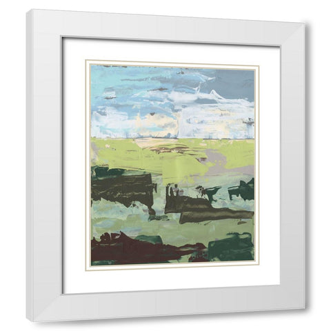 Dream Field II White Modern Wood Framed Art Print with Double Matting by Moore, Regina