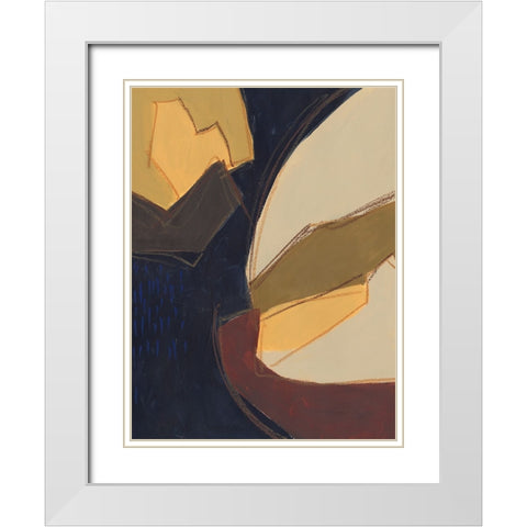 Elude II White Modern Wood Framed Art Print with Double Matting by Moore, Regina