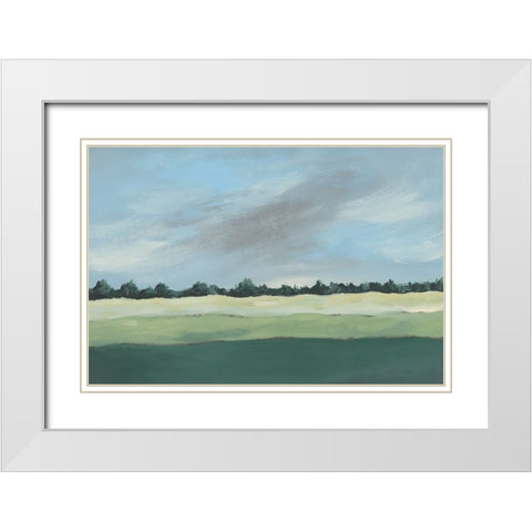 Pastoralis II White Modern Wood Framed Art Print with Double Matting by Moore, Regina