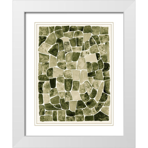 Walkways II White Modern Wood Framed Art Print with Double Matting by Galapon, Nikki