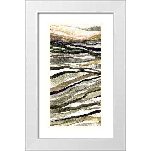 Waterscapes II White Modern Wood Framed Art Print with Double Matting by Galapon, Nikki