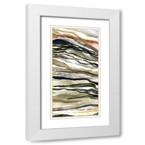 Waterscapes V White Modern Wood Framed Art Print with Double Matting by Galapon, Nikki