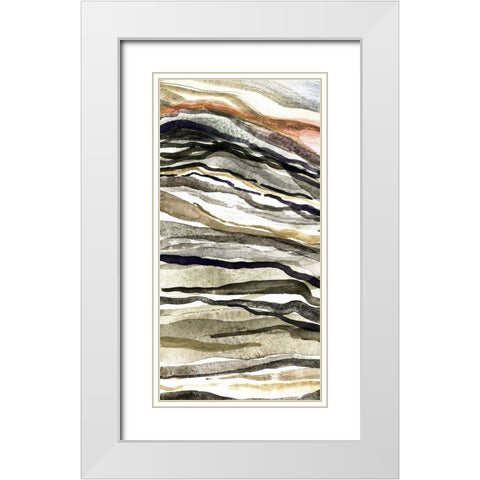 Waterscapes V White Modern Wood Framed Art Print with Double Matting by Galapon, Nikki