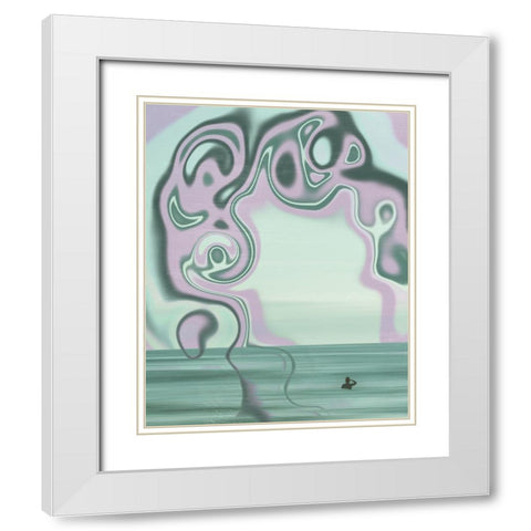 Dreams in Surf I White Modern Wood Framed Art Print with Double Matting by Popp, Grace