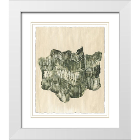 Chlorophyll II White Modern Wood Framed Art Print with Double Matting by Lam, Vanna