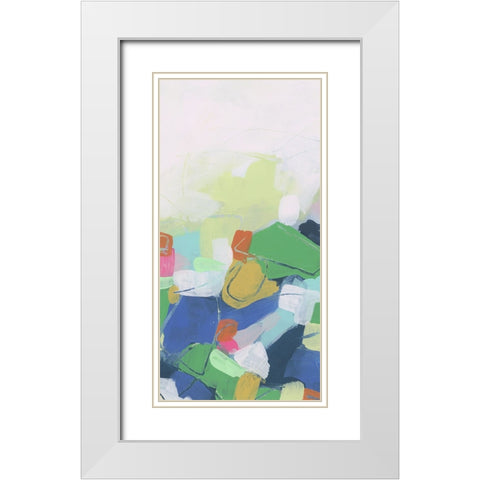 Fractal Fold IV White Modern Wood Framed Art Print with Double Matting by Vess, June Erica