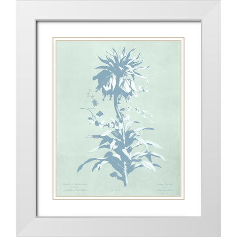 Mint Lilium I White Modern Wood Framed Art Print with Double Matting by Dussurgey, Chabal