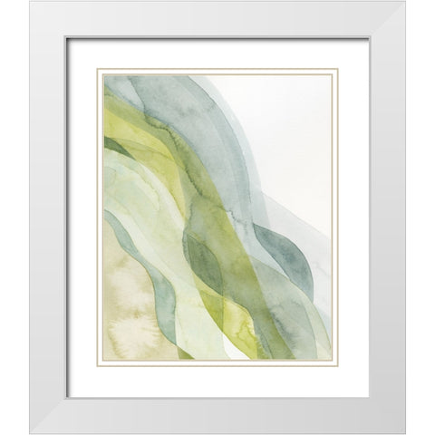 Seaweed Swill I White Modern Wood Framed Art Print with Double Matting by Popp, Grace